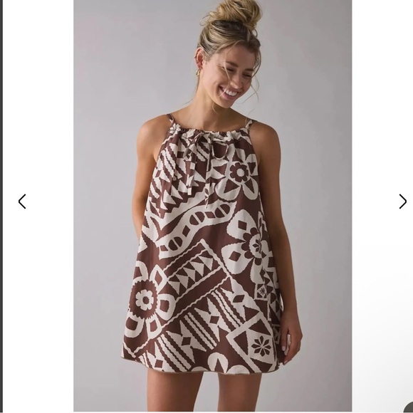 NWT BDG Eva Tie-Front Ruched Strap Trapeze
Mini Dress Size XL - Picture 1 of 5